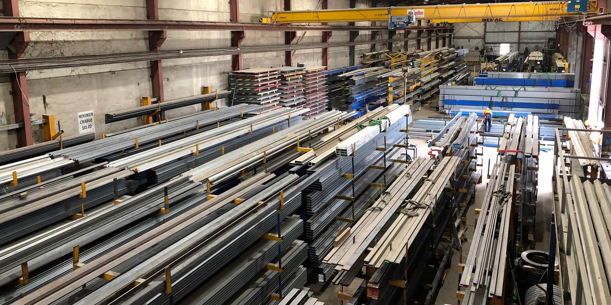 Inside a Hayes Steel shed